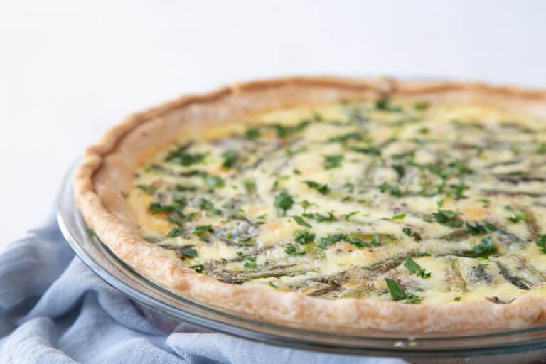 Asparagus, Ham, and Gruyere Quiche - Gift of Hospitality