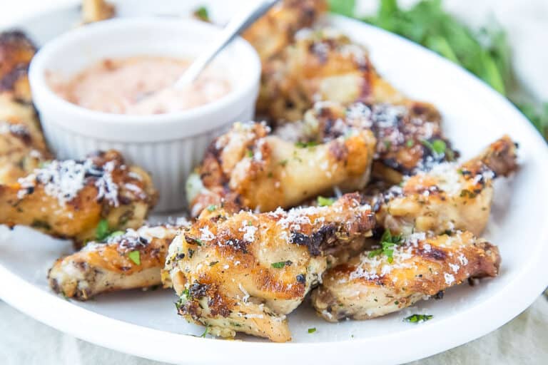 Grilled Chicken Wings with Garlic & Herbs - Gift of Hospitality