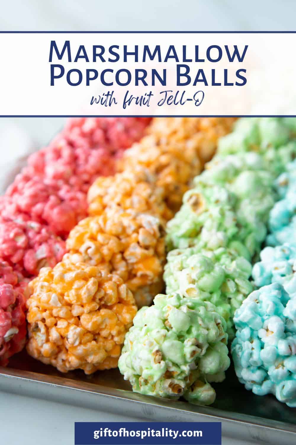 Marshmallow Popcorn Balls - Gift of Hospitality